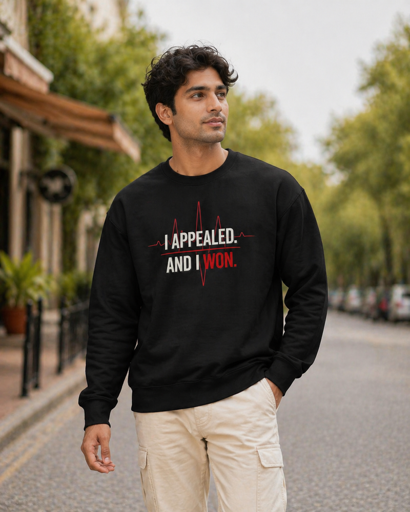 I Appealed and I Won Sweatshirt — Insurance Appeal Victory Apparel | Prior Authorize This