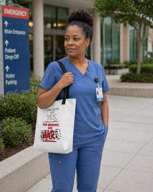 Your Insurance Said No Tote Bag — For Nurses, Patients &amp; Anyone Tired of Denials | Prior Authorize This